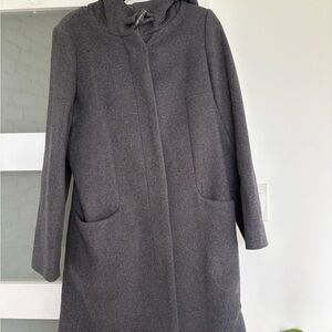 Babaton Dark Grey Wool Coat